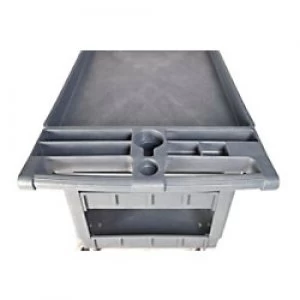 Image of GPC Shelf Trolley Grey Lifting Capacity Per Shelf: 75kg 650mm x 850mm x 1100mm