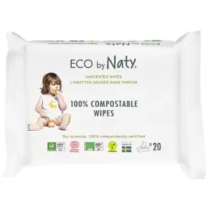 Image of ECO by Naty - Sensitive Baby Wipes - Unscented Travel Pack
