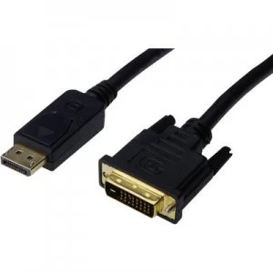 Image of Digitus DisplayPort / DVI Cable 3m Black [1x DisplayPort plug - 1x DVI plug 25-pin]