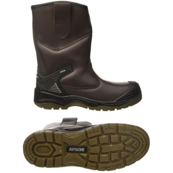 Image of AP305 Safety Rigger Boot Work Boot Water Proof 200J Toecap UK Size 13 - Apache