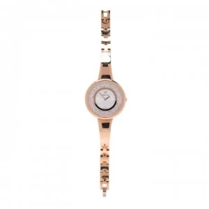 Image of Swarovski Swarovski Crystalline Round Stainless Steel Watch - Gold
