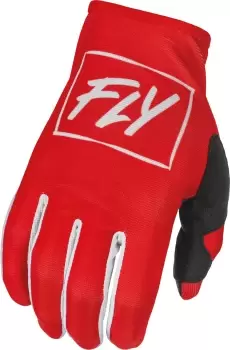 Image of FLY Racing Lite Gloves Red White S