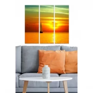 Image of MDF3556216 Multicolor Decorative MDF Painting (3 Pieces)