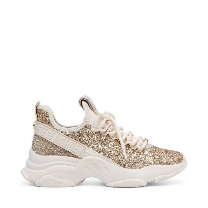 Image of Steve Madden Maxilla G Sneakers Gold Glitter female 4 (37)