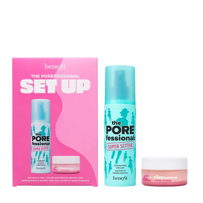 Image of Benefit The Porefessional Set Up Setting Spray and Powder Duo Worth £52 Face Makeup Sets One Size None 77178769000