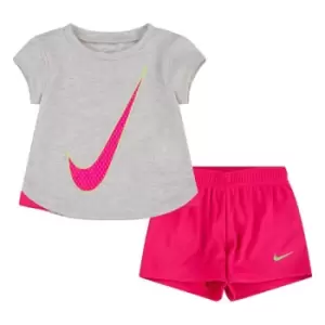 Image of Nike Mesh Short Set Bb99 - Pink