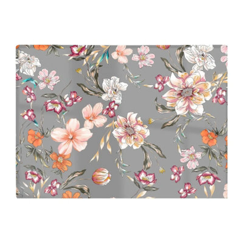 Image of Warren Reed Designer Peony Lily Tulip Daisy Glass Chopping Board