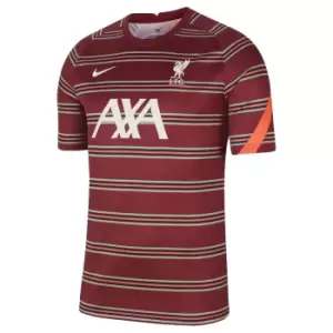 Image of Liverpool 2021-2022 Pre-Match Training Shirt (Red) - Kids