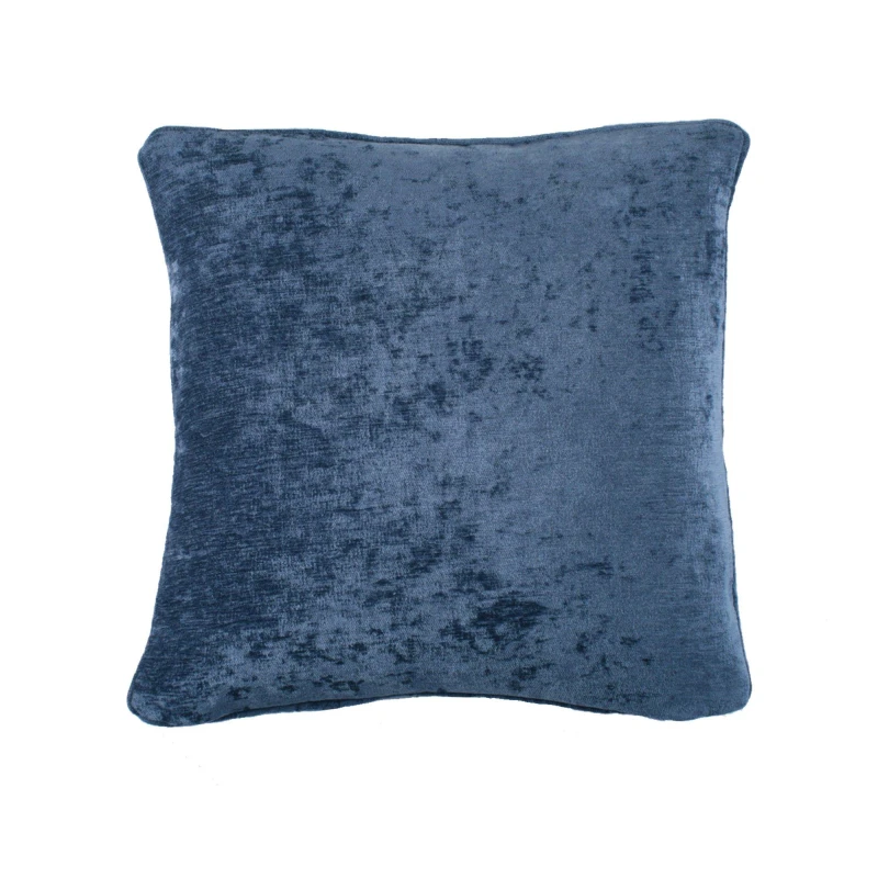 Image of Curtina 'Textured Chenille' Textured Filled Cushion Navy