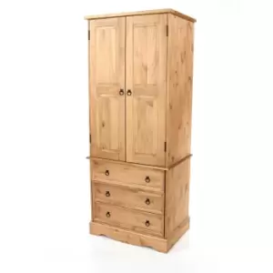 Image of Corona 2 door, 3 drawer wardrobe