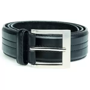 Image of Duke Mens D555 Harley Kingsize Four Line Stitched Belt (48) (Black)