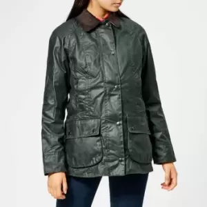 Image of Barbour Womens Beadnell Wax Jacket - Sage - UK 16