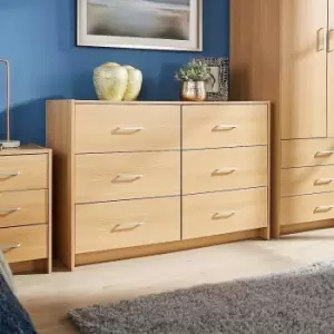 Image of Stratford 6 Drawer Chest Bedroom Storage Unit