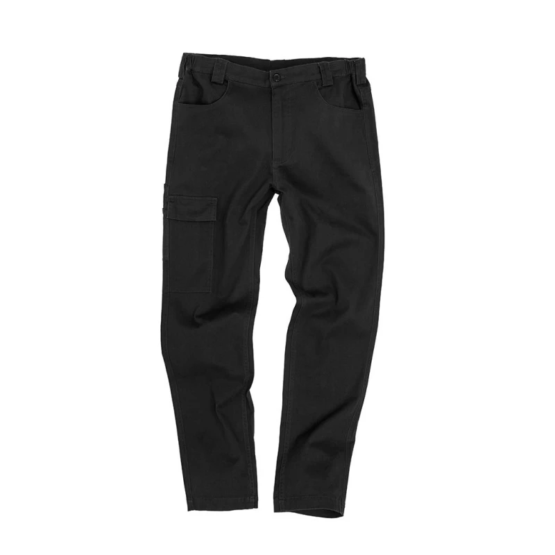 Image of Result Result Men Work Guard Stretch Slim Chinos in Black Size: X-Large Black XL Male 5059699770867