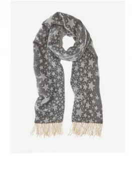 Image of Mint Velvet Star Side Scarf - Dark Grey