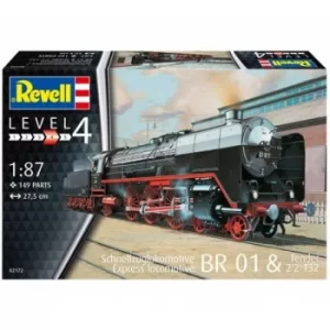 Image of BR 01 & Tender T32 Express Train Locomotive Level 4 Revell Model Kit