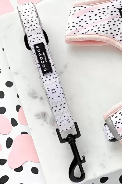 Image of Pink Dalmatian Lead: Add a Pop of Personality to Your Dog's Walks