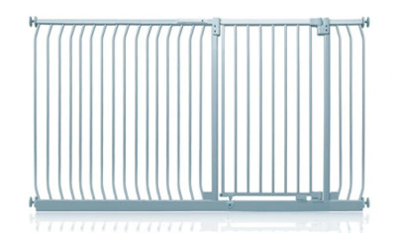 Image of Safetots Extra Tall Elite Safety Gate, 189Cm - 198Cm, Matt Grey, Extra Tall 96.8Cm In Height, Pressure Fit Stair Gate