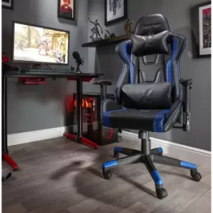 Image of X Rocker Bravo PC Office Gaming Chair - Blue