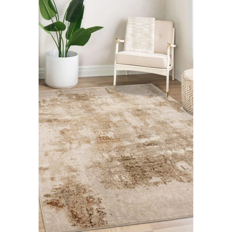 Image of Homemaker Dusk Marble Champagne 120X170Cm Rug, Gold DUSKMARC120170