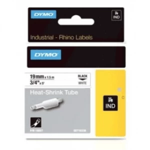 Image of Dymo 18057 Black on White Label Tape 19mm x 1.5m