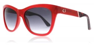 Image of Guess 7472 Sunglasses Milky Red 69B 56mm