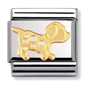 Image of Nomination CLASSIC Gold Animals of Earth Dog Charm 030112/23