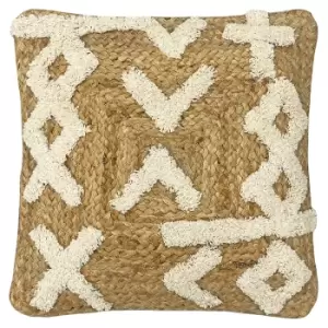 Image of Camfa Braided Jute Cushion Natural
