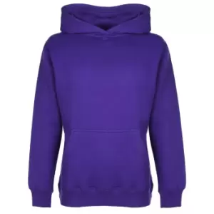 Image of FDM Kids/Childrens Unisex Hooded Sweatshirt / Hoodie (300 GSM) (9-10 years) (Heather Grey)