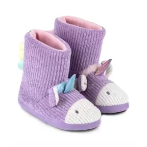 Image of totes Unicorn Kid's Tall Slipper Boots Pink