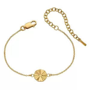 Image of Gold Plated Beveled Cut Bracelet