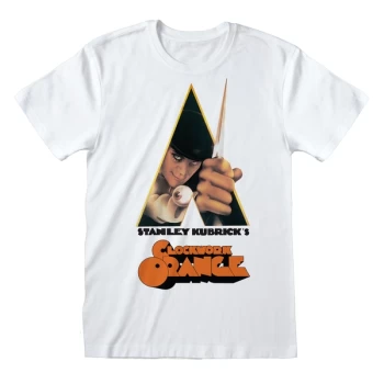 Image of Clockwork Orange - Poster White Unisex Medium T-Shirt - White