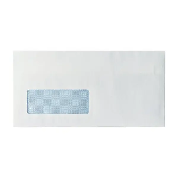 Image of Unbranded Envelope DL Window 80gsm Self Seal White (Pack of 1000) WX3455 WX3455