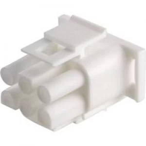 Image of Pin enclosure cable Universal MATE N LOK Total number of pins 6 TE Connectivity 350715 4 Contact spacing 6.35mm 1 pc