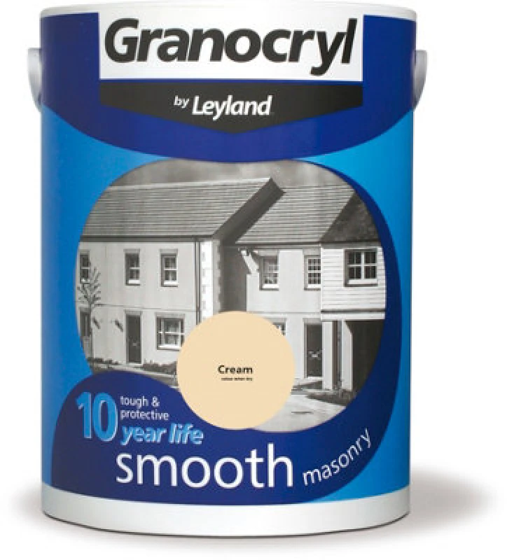 Image of Granocryl Smooth Masonry Paint, 5L, Cream