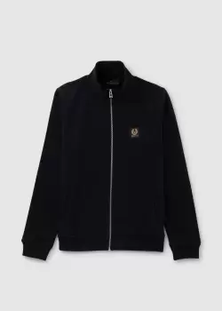 Image of Belstaff Mens Full Zip Sweatshirt In Black