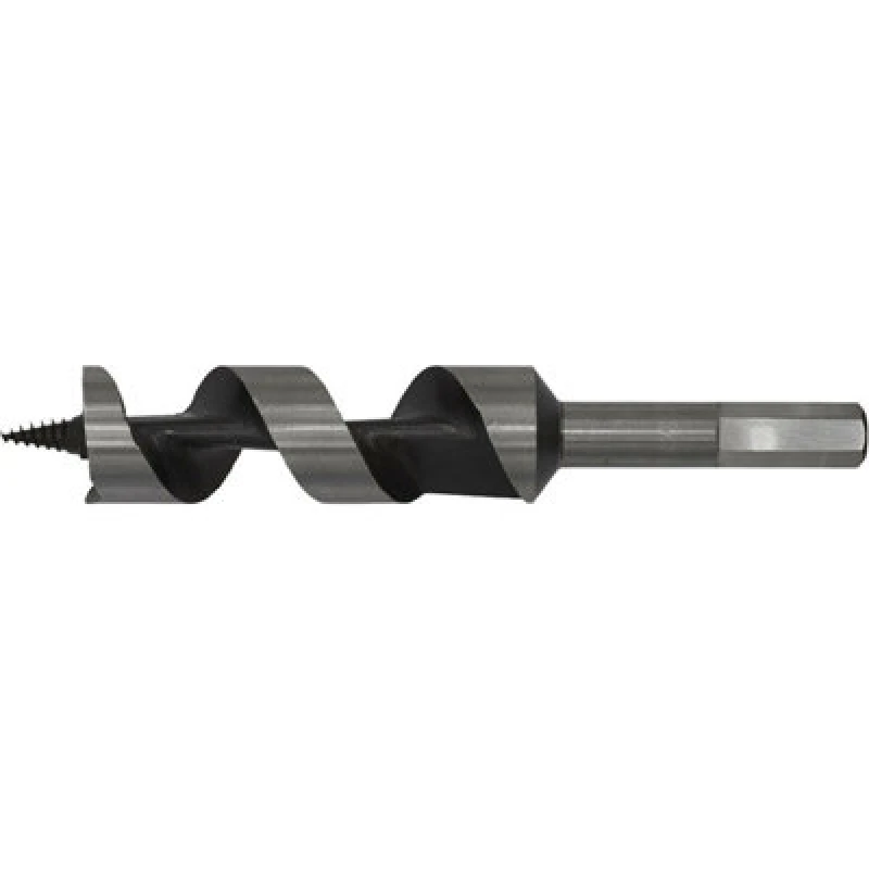 Image of Loops 25 x 155mm Hardened Auger Wood Drill Bit - Hexagonal Shank - Woodwork Timber Multi