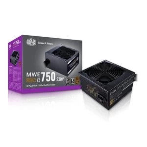 Image of Cooler Master MWE Bronze V2 750W 230V 120mm HDB Fan 80 PLUS Bronze PSU UK Plug