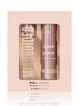 Image of Missguided Babe Power Gift Set 15ml Eau de Parfum + Atomizer Refill