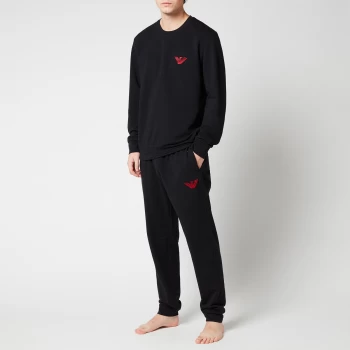 Image of Emporio Armani Stretch Terry Tracksuit Black Size M Men