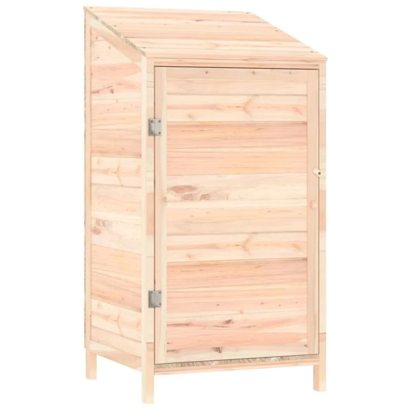 Image of vidaXL Garden Shed 55x52x112cm Solid Wood Fir, Brown 152178