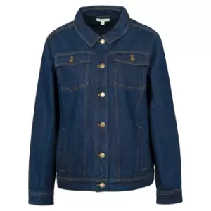 Image of Barbour Womens Adria Overshirt Indigo 10