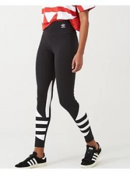 Image of Adidas Originals Large Logo Tight - Black