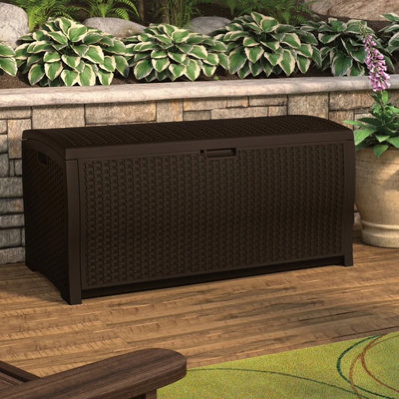 Image of Suncast Missouri 375L Storage Box - Java Brown, Brown DBW9200