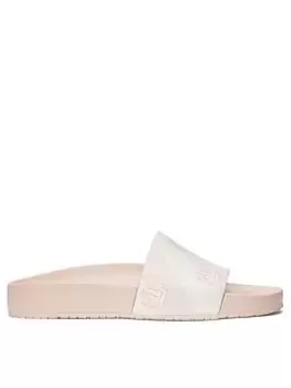 Image of Lauren by Ralph Lauren Audrina Monogram Sandals - Light Pink, Size 3, Women