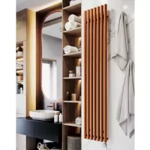 Image of Rolo Room e Vertical Single Panel Electric Radiator Copper 1800 x 370mm - Copper - Terma