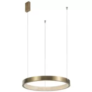 Image of Merano Colorado 45cm Integrated LED Pendant Ceiling Light Antique Brass Aluminium LED 18W 1020Lm 3000K