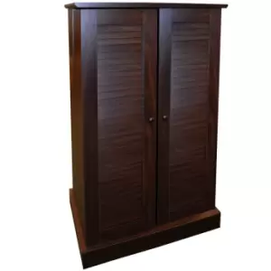 Image of Techstyle Victoria 600 Cd / 250 DVD / Bluray Multimedia Storage Cabinet Walnut