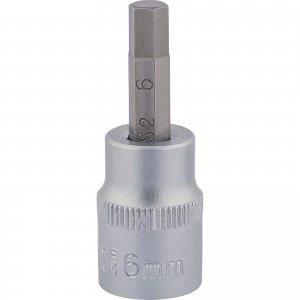 Image of Draper Expert 3/8" Drive Hexagon Socket Bit Metric 3/8" 6mm