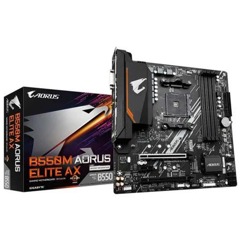 Image of Gigabyte B550M AORUS ELITE AX mATX Motherboard for AMD AM4 CPUs